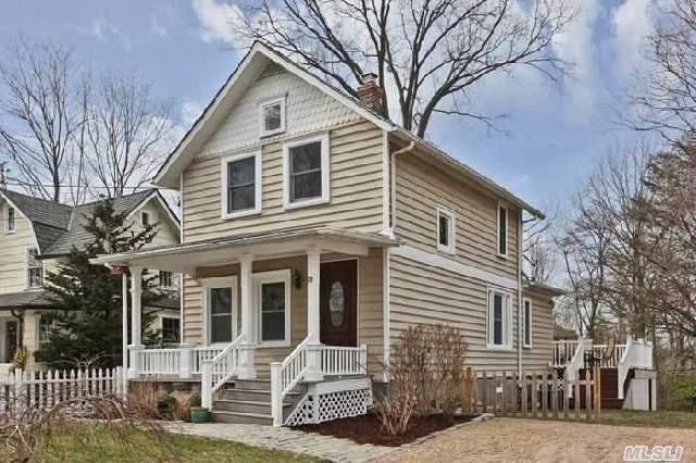 Beautiful Turn-Key Front Porch Colonial Located Less Than One Mile To Town/Train. New Roof, Freshly Painted Interior With Gleaming Hard Wood Floors, New Stainless Steel Appliances. House Has Been Redone From Top To Bottom. Wonderful Property With Huge Trex Deck On A Gorgeous Street One Block From The Harbor And Restaurants. Show Immediately.