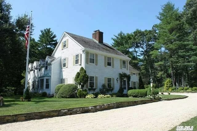 Bucolic And Tranquil This Beautifully Situated 7 Acre Property - Bordering Muttontown Preserve On 2 Sides - Is Perfect For A Possible Equine Estate! Renowned Jericho Sd. Classic Walter Uhl 6 Br House, 2 Paddocks, Pool, 3 Box Barn, Detached Garage W/ Loft. Most Of The Acreage Is Cleared And Flat; Also Listed As Land Mls 2665262.