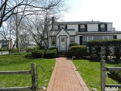 Stewart Manor Village Charmer! Beautiful Original Details Throughout, Full Finished Basement Large Corner Property Taxes ( Including Village) With Star 10, 441, 84