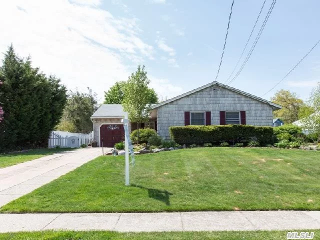 Prime Location In Sayville Sd Offers 3 Bedrooms, 2 Full Baths In Spaciously Sunlit Rooms Throughout. Master Bedroom Has Private New Bath, Kitchen Equipped W/Stainless Steel Appliances, Beautiful Sunken Den W/F.P, Laundry Room On 1st Floor. Full Basement W/New Heating System And Garage All Nestled On A Private Secluded Yard W/ Inground Pool-New Liner & Lush Landscaping.