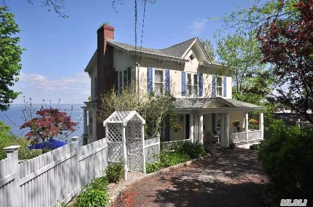 A Room With A View! Actually Every Room With A View! Stunning 1888 Colonial W/Panoramic Views Clear To Ct Shoreline. This House Is Light & Bright W/Spacious Living Room & Formal Dining Room, Gorgeous Eik, Updated Baths, Huge Veranda With Sunsets To Die For. In-Ground Pool And Lush Formal Gardens. This Is One Of Sea Cliff&rsquo;s Top 10 Homes