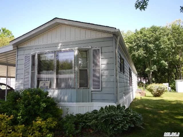 Large 2 Bedroom Manufactured Home In A 55 And Over Community. Large Rooms And Eat In Kitchen! This Home Is In Very Good Condition! Shed And Carport Are Included .Very Near The Modern Snackbar Restaurant!