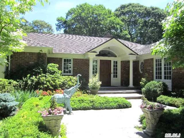 Completely Renovated Home With Barn And Gardens In Private Country Setting. Home Furnishings Also Available For Additional Charge And Security Deposit. Relax By The Pool Or The Multiple Fireplaces In This Tranquil & Beautifully Decorated Home. A Must See Residence, Close To All Major Roads And Lirr. Easy 30 Mile Commute To Midtown Manhattan. Enjoy This Wooded Paradise.