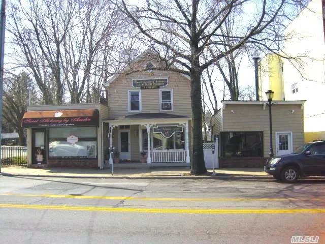 3 Commercial Buildings On 1 Deed In The Heart Of Town -#142 Storefront: 550Sf, Vacant,  #144 2 Story Colonial House: 6 Rooms, 1.5 Baths, Rear Yard, Full Basement, Rented Month To Month @$2000/Month +Utilities (Oil Heat), #146 Storefront: 320Sf, Rented @$950/Month