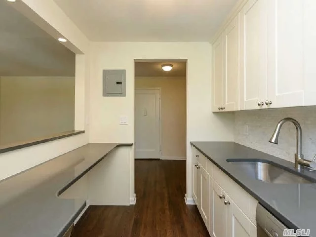 This Fantastic Apartment Has Been Completely Renovated With Quality Materials And Craftsmanship! The Kitchen Features Quartz Counter Tops With Marble Back Splash, Cushion Close Cabinetry, A Wine Refrigerator And Wood Floors. The Bathroom Has A Pedestal Sink, Marble Tile Walls And Floor. This Is A Sponsor Owned Unit And A Board Application Is Not Required. Near L.I.R.R.