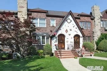 This Is A Beautiful 20 Ft Tudor, Its A 2 Family Used As A 1, New Kitchen Has Cherry Cabinets W/ Stainless Steel Apps, Granite Counters And Eat In Nook With Skylight, Oak Parquet Floors On 1st And Hardwood Flooring On 2nd ,  Finished Basement, New Bathroom, New Gas Furnance,  Refinished Roof, Anderson Windows, Garage, Private Yard And Pool, 3 Lg Bedrooms, Ps/Is 49