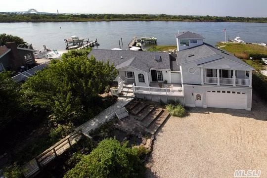 Waterfront! 125&rsquo; Deep Water Dock With Lift. A Boaters Paradise! Sitting On A Private Yet Accessible Island Overlooking The State Boat Channel. This Luxuriously Appointed Home Is Only 10 Minutes By Car To Local Towns And Major Parkways. Upscale Beach Home Is Loaded With Amenities Capturing The Spirit Of Casual Elegance. The Secluded Driveway Leads To A 4 Car Garage.