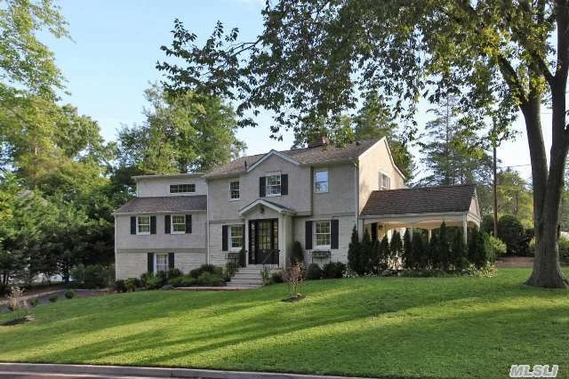 Bright, Light, Airy Center Hall Colonial. Living Room With Fireplace & Veranda, Formal Dining Room With French Doors To Spacious Pavered Patio, Family Room And Powder Room, 4 Bedrooms, 2 Full Updated Baths. Enticing Updated Kitchen With Granite Countertops And A Huge Breakfast Nook Overlooking The Garden. Wood Floors, Cac, Level Yard And 25 Mins. To Nyc. Munsey Elementary.