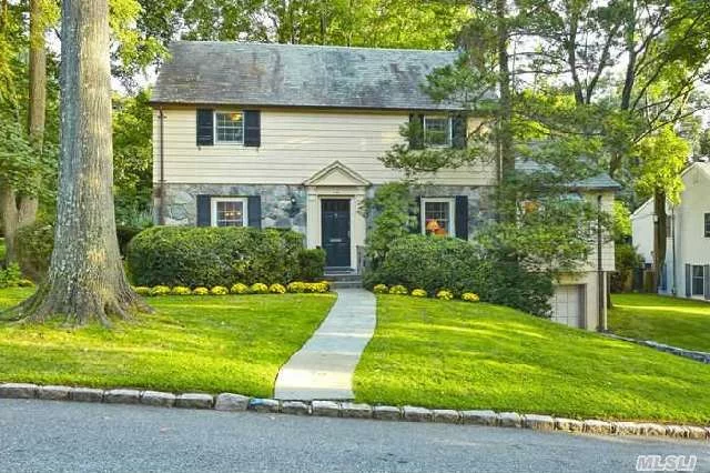 Gracious Walter Uhl Ch Colonial In Desirable Monfort Hills. Polished Hw Flrs, Hw Frml Din Rm, Liv Rm W&rsquo; Fireplace, Fam Rm W&rsquo; Vaulted Ceiling & Skylite, Opens To Deck. Kitchen &rsquo;W Breakfast Area, 1/2 Bath . 2nd Flr, Master Bdrm & Bth, 2 Bdrms & Bth. Bsmnt W&rsquo; Game Rm W Fireplace. Cac,  Ig-Sprinkers, Slate Roof. Gas In House. Close To Train, Short Direct Commute To Nyc