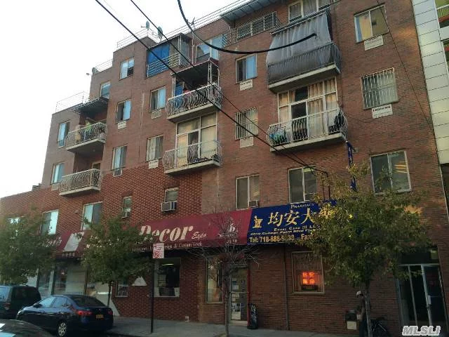 Prime Flushing Retail Store/Commercial And Residential Condo For Sale. 100% Tenants Occupied.  Basement: Commercial/Store, 1st Fl: Commercial/Store, Busiest Block W/Heavy Foot And Car Traffic.