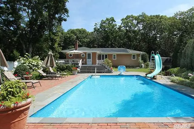 Lovely Expanded Ranch On 1/2 Acre W/Separate Cottage. All Co&rsquo;s In Place. Enjoy The Pleasures Of Water Life W/Ig Pool And A Short Stroll To Peconic Bay Beach & Marina. Pool, Bocce Court, Patio & Deck Make For Great Entertaining. Summer Rental Potential.
