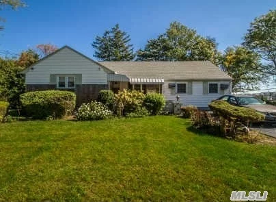 3 Bedroom, 1 1/2 Bath Ranch Set On Oversized Property(108 X 140) With Full Basement. The House Had No Water Damage From Sandy. New Roof And Beautiful Hardwood Floors Thu-Out. House Has Self Contained Professional Office With Separate Entrance. Great Possibilities For Any Professional That Needs A Home Office.