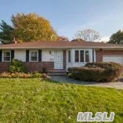 Sprawling Ranch With Expanded Family Room, Kitchen W/Granite Countertops & Stainless Appliances, Dining Room, Master Bedroom W/Full Bath, Central Air, Underground Sprinklers & Deck Overlooking Oversized Backyard--Syosset Sd ( Baylis Elem. & Thompson Middle School) Convenient To Shopping, Worship & Parkways--Home Comes With 1 Year Buyer Warranty!