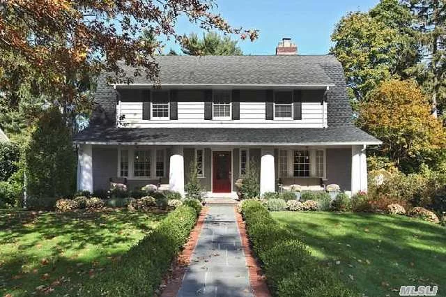 Gracious Center Hall Dutch Colonial On Quiet Street In Heart Of Plandome, Steps From Village Green. 5Br/3.5Bths. Recently Updated And Renovated. New Windows, Doors, Millwork, Deck And Landscaping. Beach, Mooring And Tennis Rights (Fee).