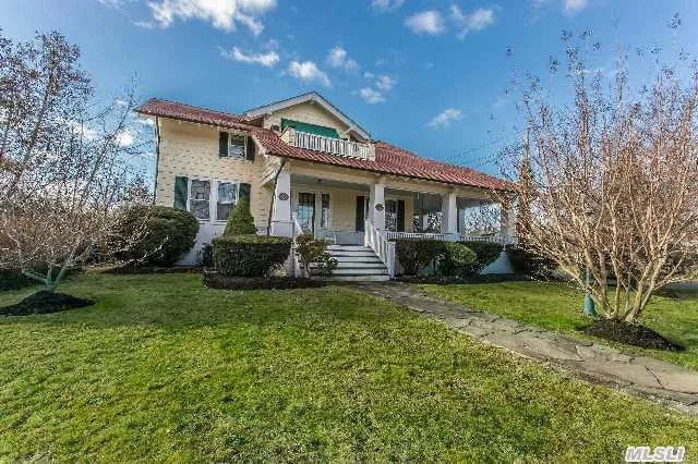 Beautiful Charming Oldie In The Lake Section. 4 Bedroom, 2.5 Bathrooms, Livingroom W/Fpl, Diningroom, Library, Family Room, Wood Floors, Wrap Around Porch, New Gas Heating