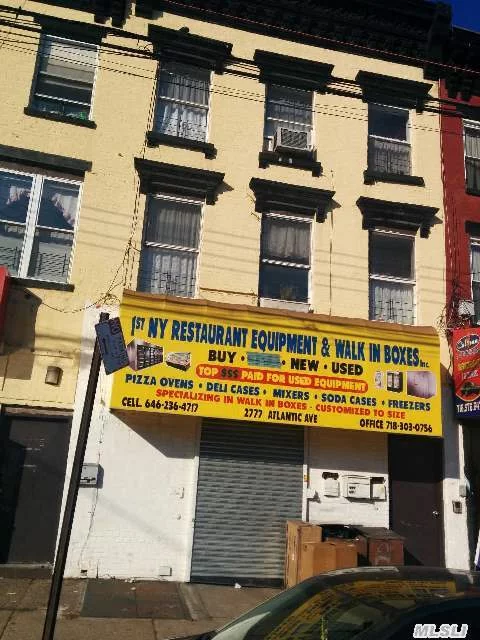 1 Store With (2) 2 Bedroom Apartments. This Is A Package Deal With The Other 2 Building Units The Property If Full Renovated, 1 Block For J Train, Shopping In The Area, Close To Major Highway.