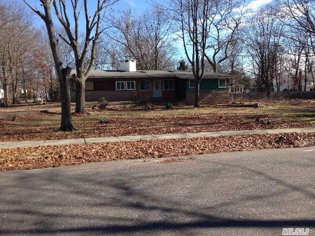 Expanded Ranch In Commack School District. Lot Of Potential In This 3Br House. Large Property! Potential 2nd Bathroom. Large Unfinished Basement.