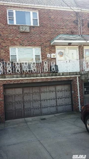 Solid Brick Att 2 Dwelling Home. Split Level On Each Apartment. 22 Wide Finished Basement, 2 Double Car Garage Att. Pvt Driveway, Very Convenient Location, P.S. 128, Juniper Park, M Train, Buses, L.I.E.