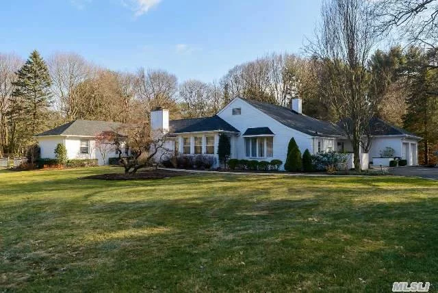 New Renovations Just Completed On This Sprawling Brick Ranch Set Privately On 3 Level Parklike Acres W Ig Pool & Pool House.The Generously Proportioned Formal & Casual Rooms Have Floor-Ceiling Windows Bringing Natural Light & Views Of Colorful Gardens. Fabulous New Eik W 188 Bot.Winerefrig, Master/Suite On Private Wing Opens To Pool & Patios.3 Large Add&rsquo;l Beds& Bths. Sd#1