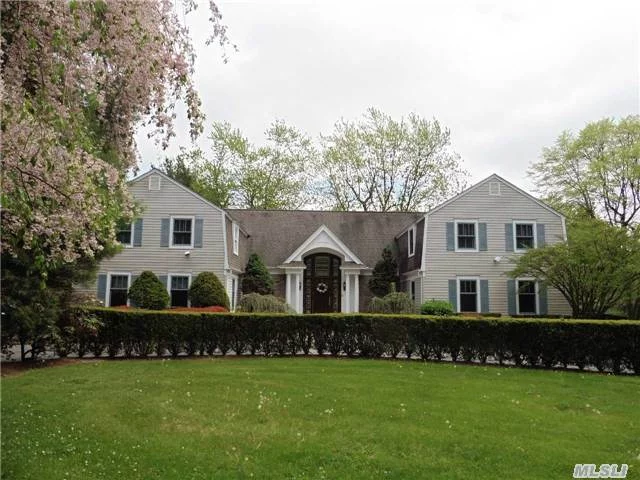 Old Westbury Jericho Rebuilt 2004 2.13 Acre Col-Location! 6 Bedr 4.5 Bath All Jacuzzi, Extended Family W/2 Mstr Suites-1st Fl & 2nd W/Terr, Italian Carvedmarble, Granite Gaschef Kitchen & Breakfstrm & Doors To Deck, Open Layout-Radiant Gasheat/Centvac-Grand Livingrm, Greatrm, 2 F/P (Wood&Gas), Fdr W/Frenchdoors/Trexdeck, Gashtd Pool&Bbq, Cabana, 2 Patios, Specimen Plantings