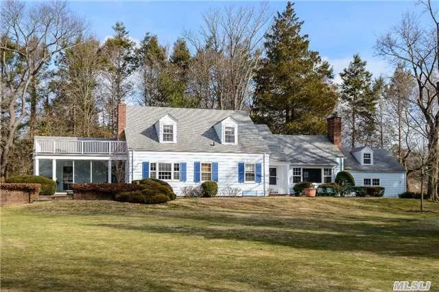 Charming Country Colonial Secluded On 3.7 Prime A In Old Brookville. 6 Bedrooms With Pool And Cabana. Close To Arteries, Schools And Shopping.