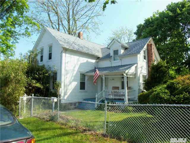 Vintage 3 Bedroom Colonial W/ Parade Porch Located On Enormous Fenced In Property. Easy Access To Train And Town.