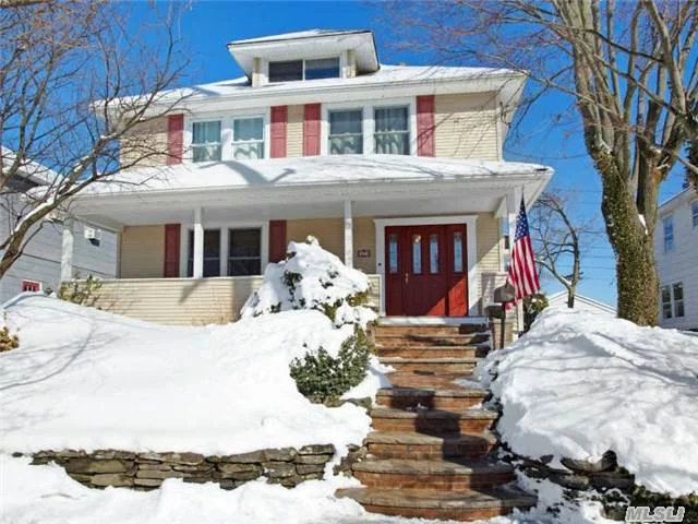 Conveniently Located Colonial W/Lovely Vintage Front Porch W/Graciously Flowing Main Level. Welcoming Entry Foyer Offers Spacious Lr, Dr W/Fpl, Open Eik W/Generous Cabinetry, Granite Counters, Ss Appliances. Mstr Bdrm W/Bath And 2 Add&rsquo;l Bdrms And Full Bath Await For A Quiet Night&rsquo;s Sleep. Full Bsmt & 3rd Fl Walk-Up Attic Provide Plenty Of Space For All Your Storage Needs.