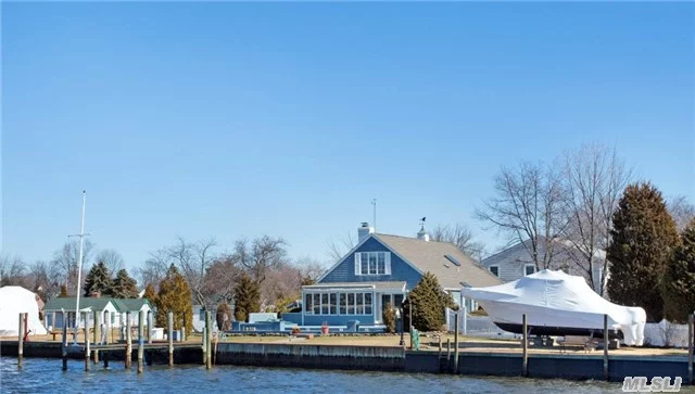 Babylon Village Waterfront With Western Views On The Carll&rsquo;s River, 130&rsquo; Of Bulkheading Wi/30&rsquo; T-Dock, Deep Water Docking, Private Cul De Sac Location, Low Taxes, All Updated Saltbox, Perfect Oak Wood Floors Thru-Out, Anderson Windows, New Roof, New Gas Hot Water Heat And Hot Water Heater, Alarm System, Designer Kitchen, Open & Bright Floor Plan With Gorgeous Waterviews