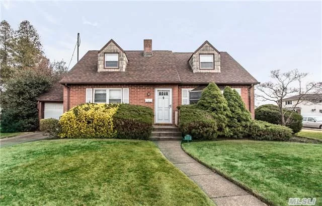 Wow! Great Location. An Exceptional Home In Bethpage, Well Under $400K & $8K Taxes. A Beautiful, Well-Maintained, Expanded Cape Full Dormer, Very Low Taxes In Award-Winning Bethpage School Dist, Boasting 4 Br, 2 Baths, Eik, Lr, Dr, Basement, Plentiful Storage, 1-Car Garage, Large Corner Landscaped Property, In-Ground Sprinkler. Great For Professional Use & Possible Md Apt