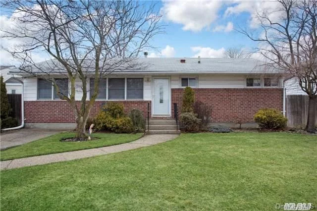 Plainivew-Old Bethpage Schools, Quiet Private Location, Large Fenced Backyard, New Eik With Gas Cooking And S/S Appliances, Finished Basement With Massive Walk In Closet, Gas Heat,  Close To All Transportation, Shopping, And Parks.