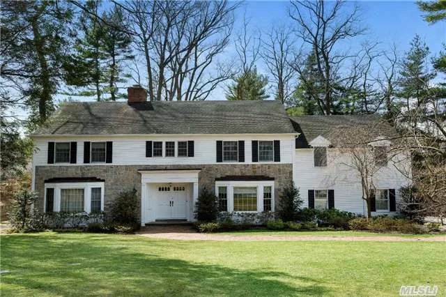 Impressive Stone And Cedar Center Hall Colonial Boasts Over 4780 Square Feet Of Gracious Living. This Classic Home Features 6 Bedrooms, 3 Full And 2 Half Baths. The Principle Entertaining Rooms Include Grand Living Room With Fireplace, Banquet Sized Dining Room, Kitchen With Breakfast Room, And Large Family Room With Vaulted Ceiling And Stone Fireplace Leading To Deck.