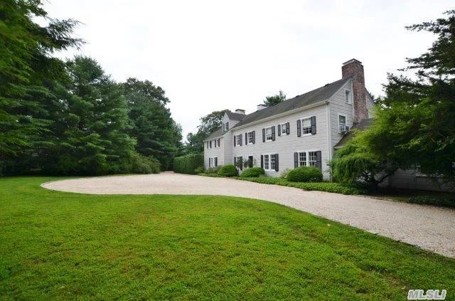 Just Reduced! Spectacular Location! Classic Manor Home Set On 1.46 Acres Of Level Property Boasts 5, 400 Sq. Ft. Of Gracious Living Space Including High Ceilings & Large Rooms. Timeless Elegance And Former August Belmont Iv Residence. Easy Accessibility To The Village And Transportation. *Taxes Will Be Reduced By 5% Per Grievance.