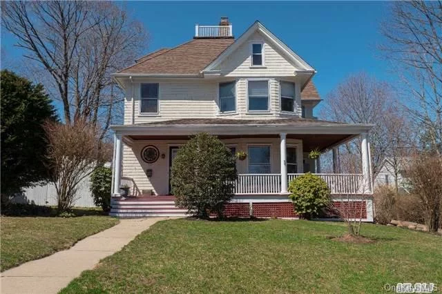 Pristine Colonial W/ Charming Wrap Around Porch. Beautiful Lg. Foyer W/Radiant Heat Flr And Fplce. Fplce As Is. Exquisite Designer Eik, State Of The Art Appliances, Beautiful Marble Counter Tops. Radiant Heat Flr Kit. And Bath. Designer 2nd Flr Bth W/Radiant Heat Flr. Walk Up Attic W/ Amazing Possibilities. Gorgeous Over Sized Property W/Covered Porch. Walk To Town/Beach!