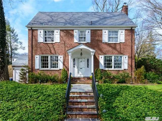 Beautiful Brick Colonial In Munsey Park Used In The Opening Of The Movie The Good Shepherd. With Formal Living And Dining Rooms, Den/Office, A Wonderfully Updated Eat-In Kitchen, And Powder Room,  Second Floor Features A Mbedroom With Updated Bath, 3 Add&rsquo;l Bedrooms - One Has Updated En-Suite Bath, Plus An Updated Hall Bath. Stairs To Attic. Close To Lirr& Town.