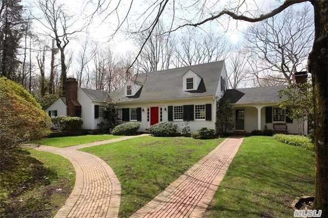 Charming 9 Room Traditional Custom Residence On Lovely Private 2 Acres. First Floor Master Potential. Oversized 3 Car Garage. Pristine Condition. Light Filled With 12X12 Pane Windows In Many Rooms. One Mile From Private Laurel Hollow Beach. 7 Mins To Syosset Train. Award Winning Cold Spring Harbor Schools.