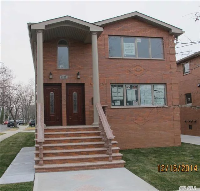 Beautiful 2015 New Construction Custom Showcase Detached 2 Family Featuring: Each Unit - Living/Dining Room, 3 Bedrooms, 2 Bathrooms, Custom Kitchen, Led Lighting, Hardwood Floors, Custom Tiles, Oversized Basement With 2 Entrances And Full Bathroom, Great Location Near Main St. And 62nd Rd, Plus Much More!