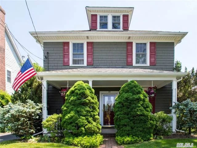 Beautiful, Spacious Colonial On A Deep Lot W/Gorgeous Flat Private Back Yard Packed W/Perennials. Perfectly Maintained W/Many Recent Updates (Anderson Windows, Roof, Rebuilt Front Porch, Relined Chimney) And Generous Living Spaces (12X12 Lr, 12X16 Kit, 12X16 Dr, 15X20 Family Room), 1st Fl Laundry. (Mbr Was Converted From 2Brs, Could Add Fb Or Reconvert To 4Br On 2nd.)