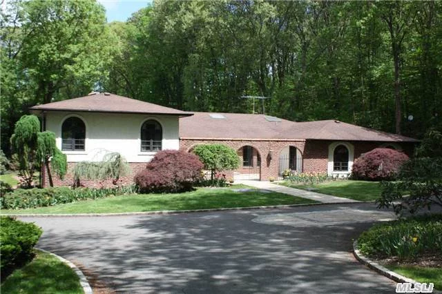 Drive Up To This Secluded Sprawling Ranch Hidden In The Hills Of Oyster Bay. This Magnificent Home Features Italian Wood & Polished Marble In The Entrance Foyer, 6 Bedrooms, 4.5 Baths, Large Family Room, Office And Full Finished Basement. Great Yard For Entertaining With Pool &Cabana With Bathroom. Washer/ Dryer On Main Level