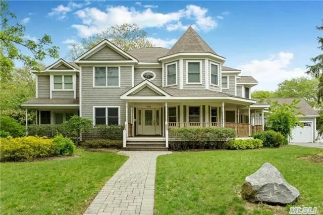 Amazing 4, 000 Sq Ft 9 Years New Colonial In The Heart Of Brightwaters, Featuring 9Ft Ceilings, Great Room W/Stone Fireplace. Gorgeous Wood Floors, Wrap Around Mahogany Front Porch, Very Large Rooms And Bedrooms, Perfect Fit For Expanding Family.