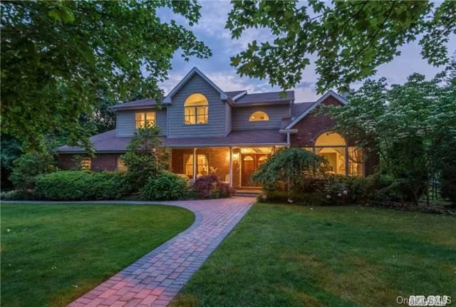 This Picture Perfect Brick Colonial Awaits The Discerning Buyer Who Seeks A Special And Unique, Better Then New Home In A Lovely Locust Valley Community. This Sun Drenched 9 Room, 5 Bedrooms, 3.5 Bath Colonial Is Complete With A Sparkling In Ground Pool, Waterfall And Featuring High Ceilings, Gourmet Eik, Open Floor Plan, 2 Fpl, Guest Ste On 1st Fl W/Outside Entrance