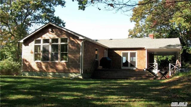 Location, Location, Location...Fabulous Home Moments From Popular Goose Creek Beach - With 20&rsquo; Row To Creek. Nestled High On Hill - This Home Is Ideal For Weekend Or Year-Round Enjoyment And Features Open Plan And Wood Burning Fireplace. Outside Is A Large Outbuilding Ideal For Crafts/Studio Space Or Future Poolhouse, Etc