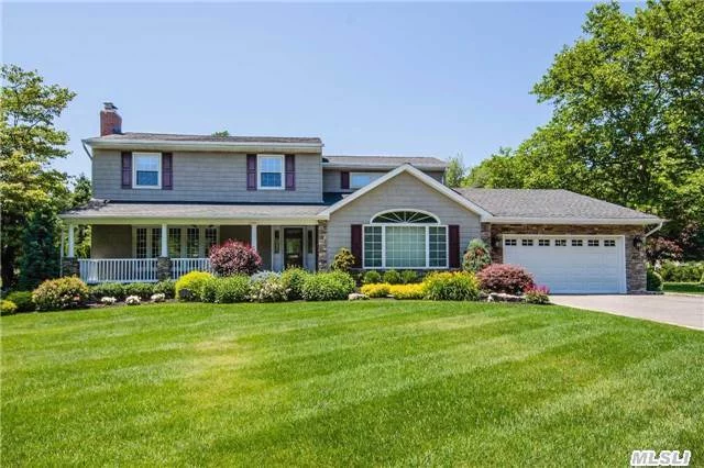 Pristine Expanded Colonial Situated On  Magnificent 1/2 Acre. Entirely Renovated , Kitchen, Baths , Siding , Windows, Arch Roof, Heating System Cac,  Hardwood Floors Through Out, Enormous Den With  Cathedral Ceiling ,  Attention To Details, Crown Moldings Through Out The House,  Built In In Den And Lr,  Oversized Garage 20&rsquo;X40&rsquo; That Can Fit 4 Cars. Fully Fenced .