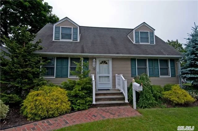 Recently Renovated Inside And Out! Expanded Cape In Desirable Radcliff Manor! 4 Br, 2 New Full Baths, Family Room Off Kitchen With Fireplace, Vaulted Ceilings W/ Skylight + Ose To Yard, Full Fenced With Above Ground Pool! Professionally Landscaped Beautifully Oversized Property.