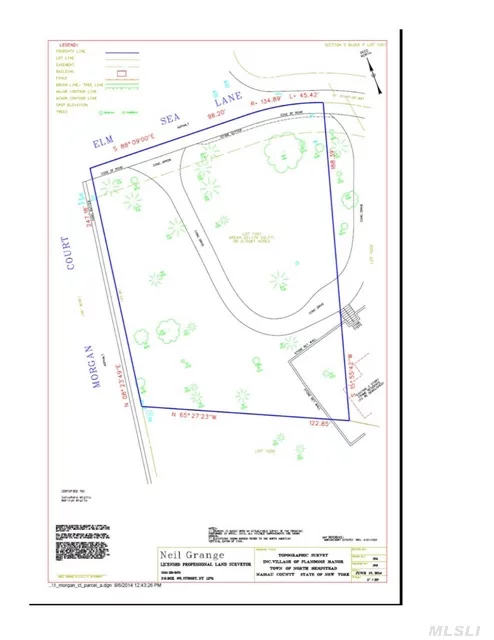 Last Remaining Building Lot In Morgan Court Subdivision, Situated On Cul De Sac In Village Of Plandome Manor. On .5081 Acre Of Property Over Looking 35 Acres Of Leed Pond Preserve Will Be The Setting For Approximately 5200 Square Foot Home Plus Finished Lower Level To Be Built By Buyer. Beach & Mooring Rights Available. Seasonal Waterviews. Incredible Location.