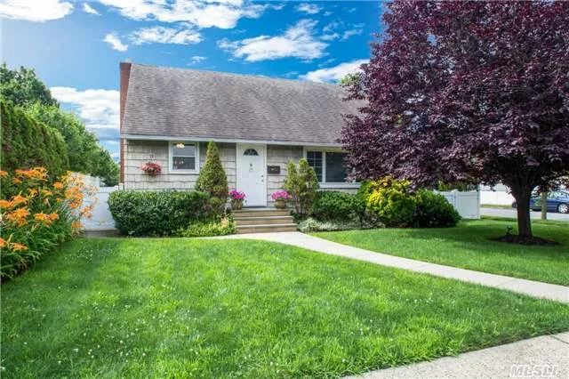 This Dormered Cape May Be What You&rsquo;re Looking For ! Inside We Have Gleaming Hardwood Floors, Living Rm With Fireplace, Gas Heat & Cooking, New Doors, Hi-Hats, Crown Moldings, Finished Bsmt, Replaced Windows, Newer Appliances, 150 Amps & More ! Outside We Have Nice Curb Appeal, Professionally Landscaped, Pvc Fencing, Detached Garage & More ! Your Search Is Over !