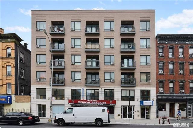 2009 Condo Building Located In Heart Of East Williamsburg. Close To Transportation, L, M, G, J Train. Walking Distance To Mccarren Park, Cooper Park, Sternberg Park,  Living Room, Dinning Room, 2 Bedrooms, 1.5 Bath, Kitchen With Stainless Steel Appliances, Granite Counter Tops. . Balcony With Shared Terrace. The Price Also Includes 1 Parking Lot.