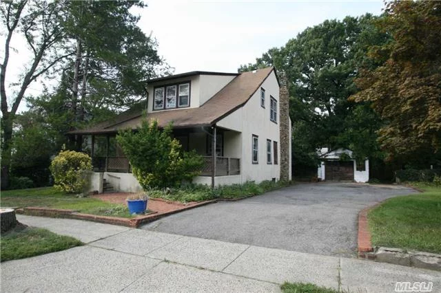 Large Front Porch Colonial Located In One Of The Highest Parts Of Port Washington&rsquo;s Park Section, Property 100 X 100. First Floor Includes Living Room W/Fireplace, Dining Room, Large Eik W/Center Cooktop, Bedroom And Bath. Second Floor Includes 2 Bedrooms W/Large Closets. Deck Off Kitchen. Detached Garage. Full Basement, Laundry Room, Easy Walk To Town, Train And Schools