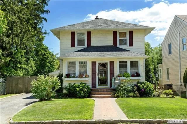 Islip Colonial With Enclosed Front Porch, 3 Bedrooms, Master Bedroom Boast A Large Walk-In Closet, Gleaming Hardwood Floors, Formal Dining Room With Original Woodwork, Large Custom Kitchen With Stainless Steel, Granite And Convection Oven. Full Finished Basement And 2 Full Baths. Enjoy A Fenced Yard Which Has A Pool With Deck & Hot Tub .