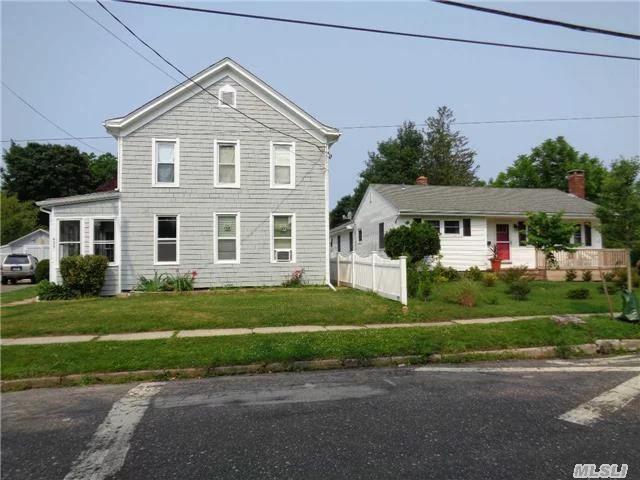 Legal 2 Family In The Heart Of The Village Of Greenport. This Double Lot Has Potential To Be Seperated Off, With Road Frontage On Corwin.