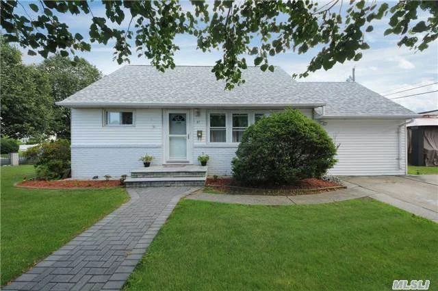 Bright And Energy Efficient Expanded Cape In Desirable North East Hicksville. New Roof, New Storm And Entry Doors. 3 Zone Gas Heat, Gas Cooking, New Granite Countertop, New Floors, New Baseboard, Full Finished Basement With Ose. Ready To Move. Lots Of Possibilities. Tax Grievance Was Approved Means New Owner Will Pay Less Taxes In 2016&2017-18.